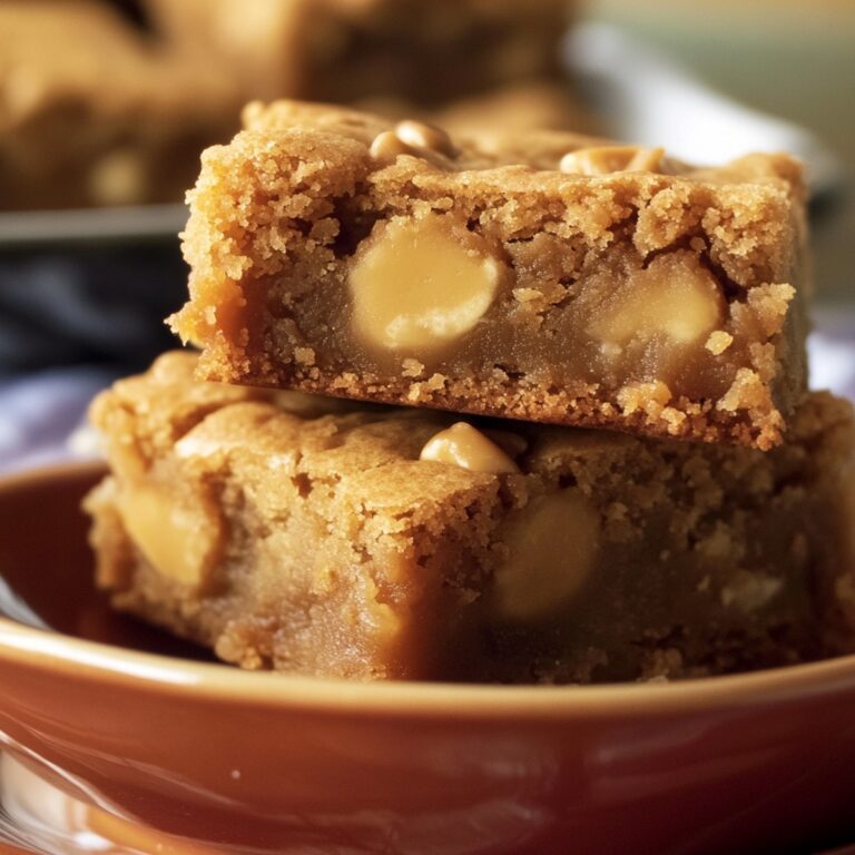 Chewy Butterscotch Blondies Recipe