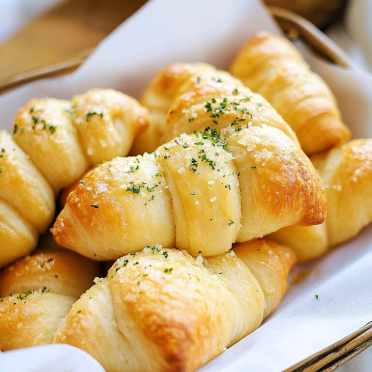 Buttery Garlic Butter Cheesy Crescent Rolls Recipe