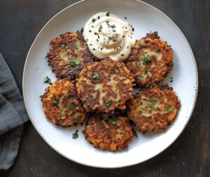 Crispy Sweet Potato Latkes Recipe
