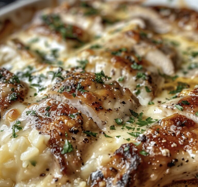 Garlic Parmesan Chicken & Steak Bake Recipe