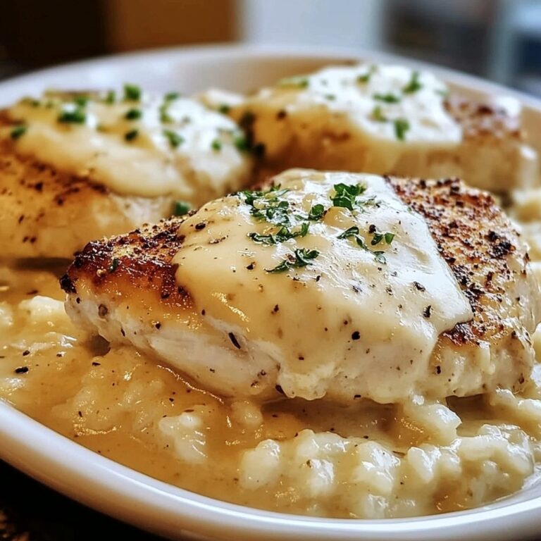 Cheesy Garlic Chicken And Rice Bake With Parmesan Cream Sauce Recipe