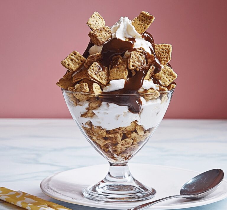 Hot Fudge Golden Grahams Parfait Recipe