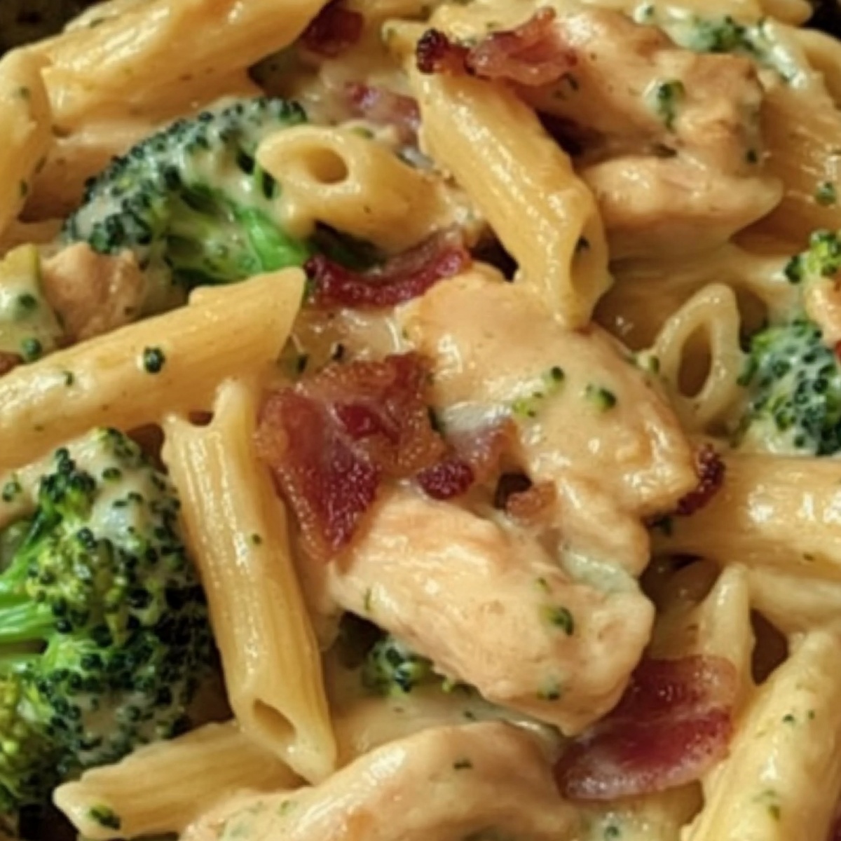 Creamy Bacon Chicken Pasta With Broccoli Recipe
