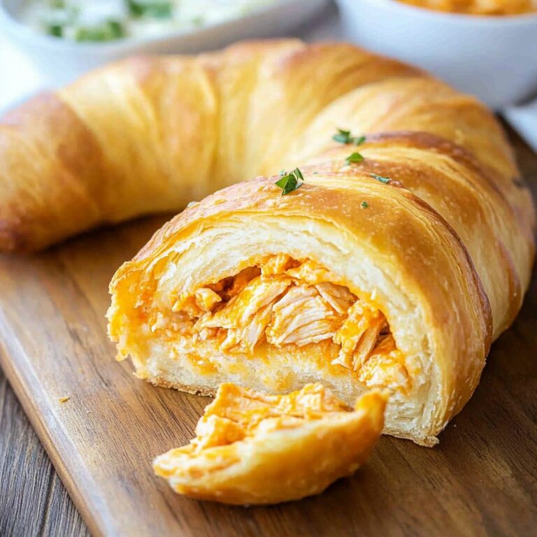 Crispy Buffalo Chicken Crescent Ring Recipe