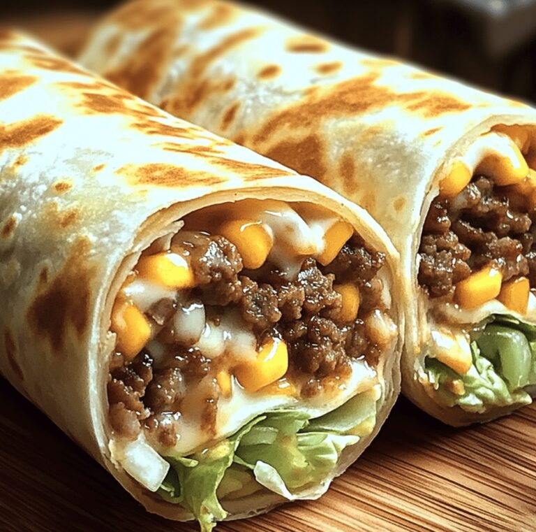 Crispy Big Mac Wraps Recipe