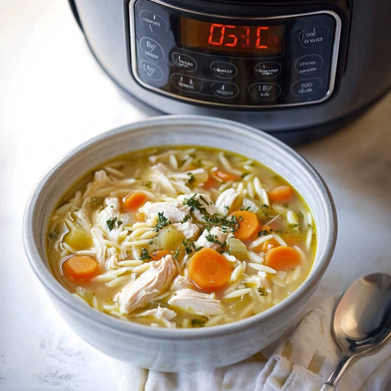 Hearty Pressure Cooker Chicken Orzo Soup Recipe