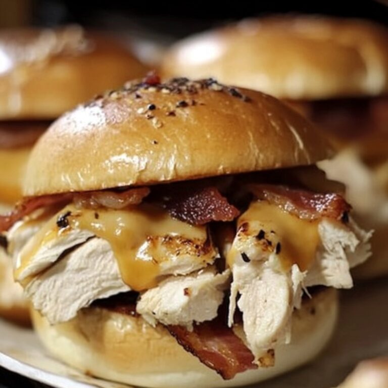 Chicken Turkey Bacon Ranch Sliders Recipe