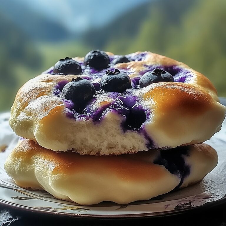 Blueberry Fluffy Cottage Cheese Cloud Bread Recipe