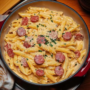 One-Pot Creamy Kielbasa Pasta Recipe