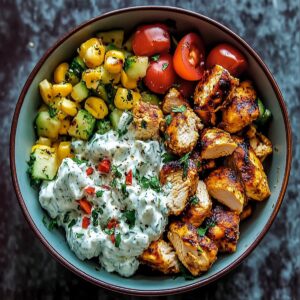 Tantalizing Greek Chicken Tzatziki Bowls Recipe