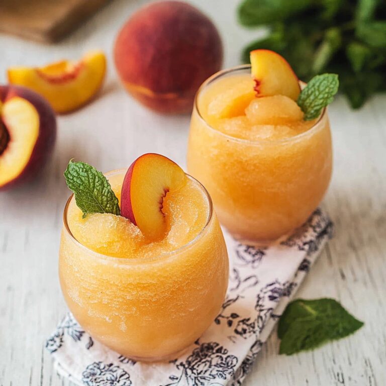 Frosty Peach Wine Slushies Recipe