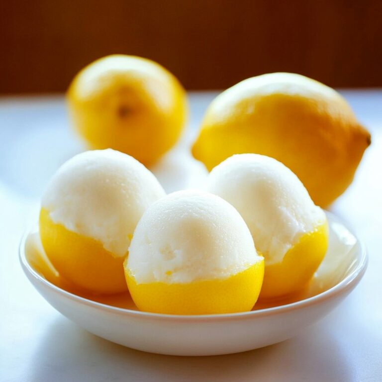 Silky Lemon Sorbet Recipe