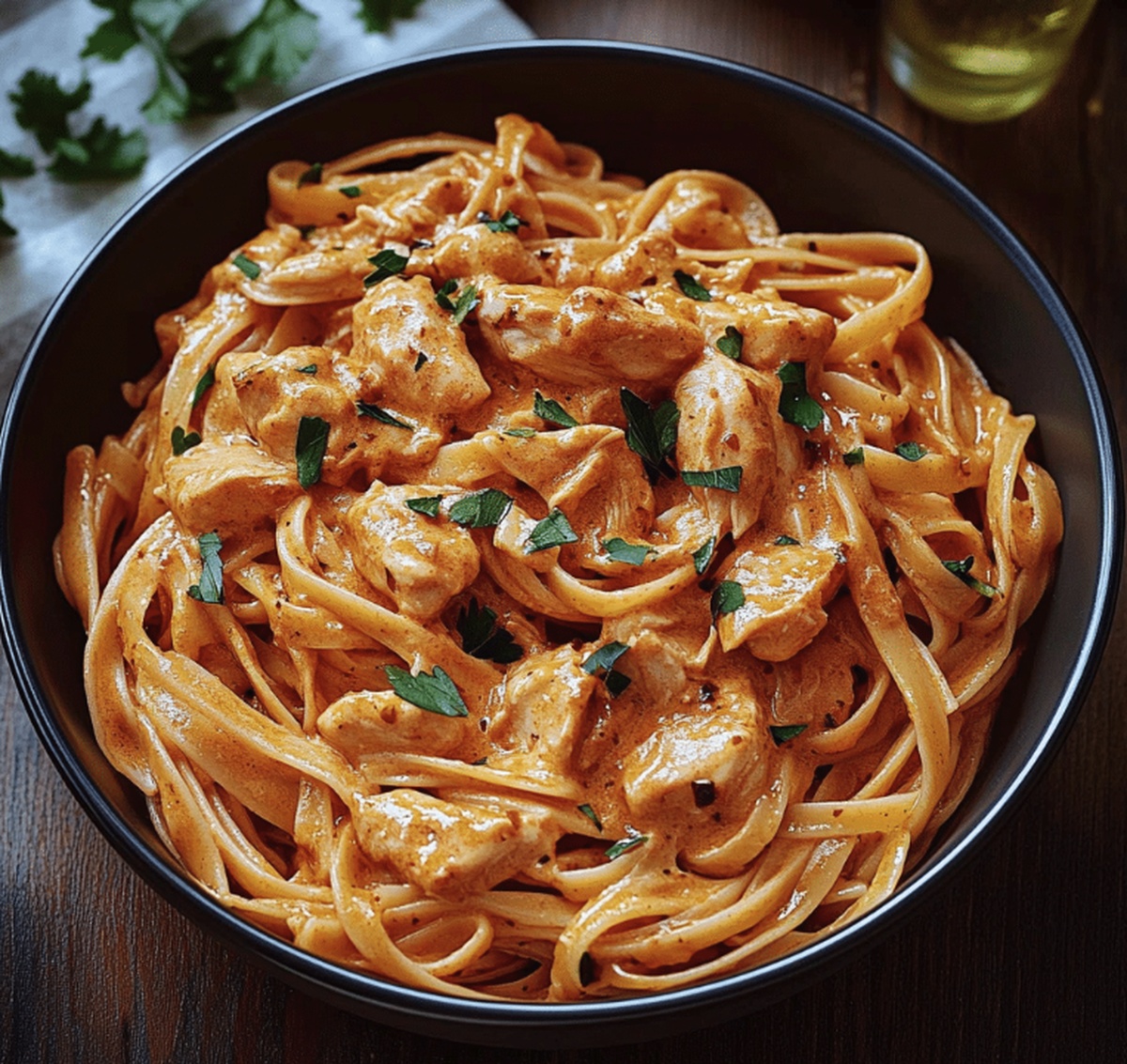 Zesty Cowboy Butter Chicken Linguine Recipe