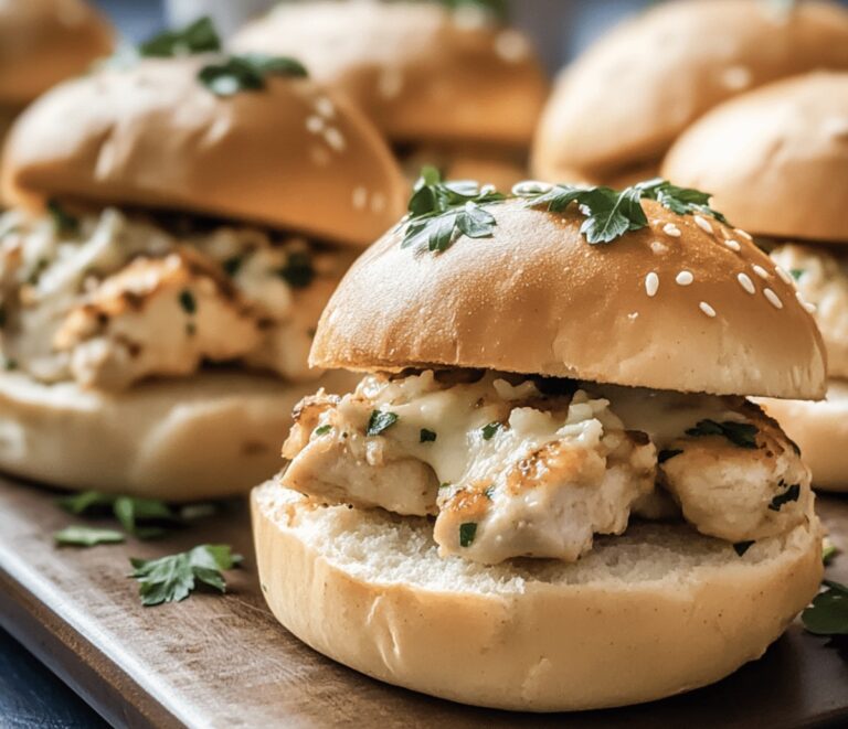 Garlic Parmesan Chicken Sliders On Hawaiian Rolls Recipe