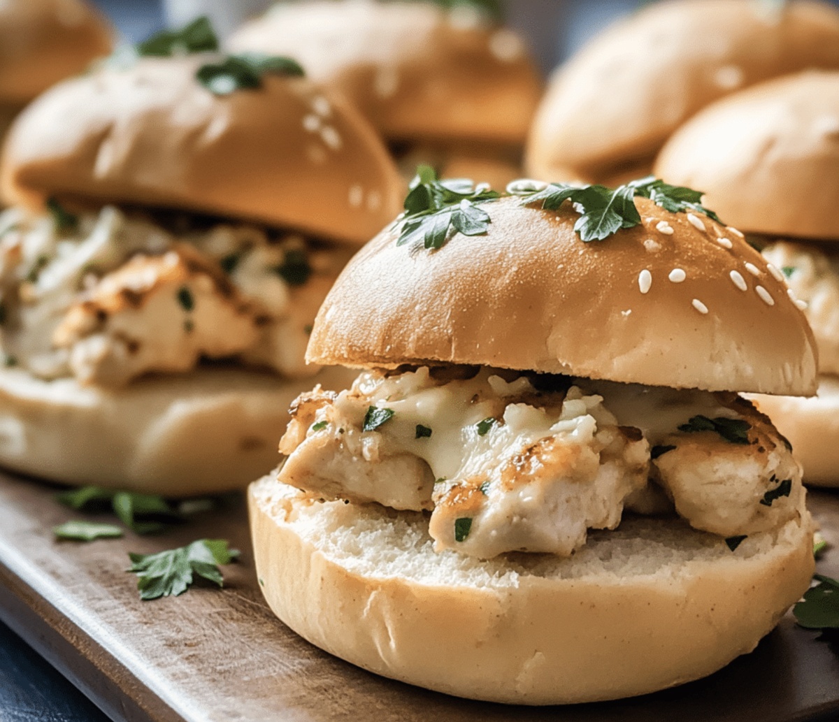 Garlic Parmesan Chicken Sliders On Hawaiian Rolls Recipe