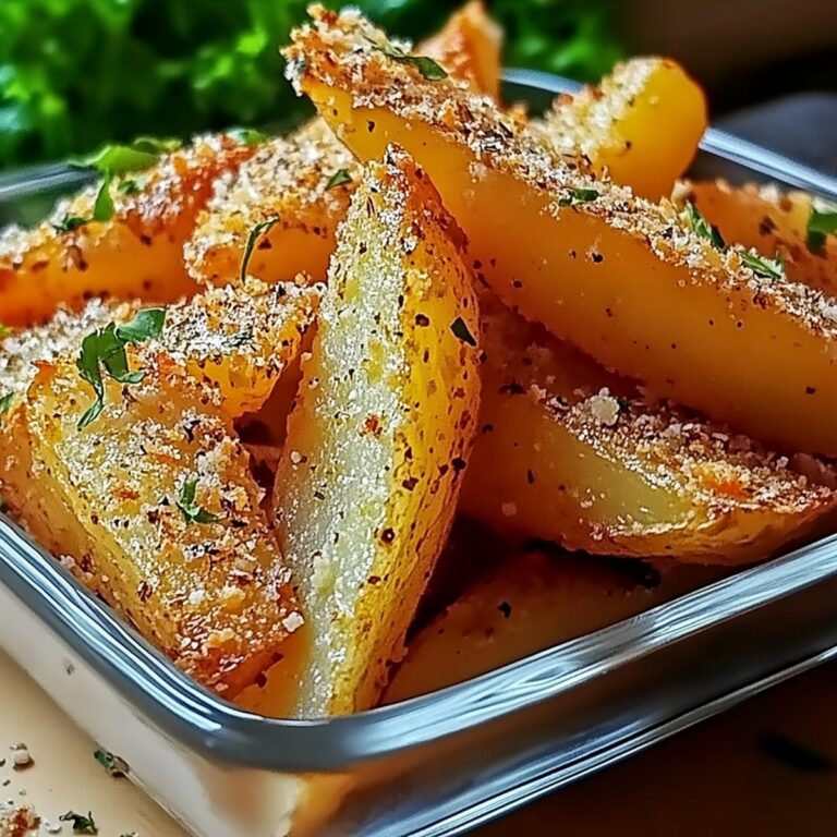 Garlic Parmesan Potato Wedges Recipe