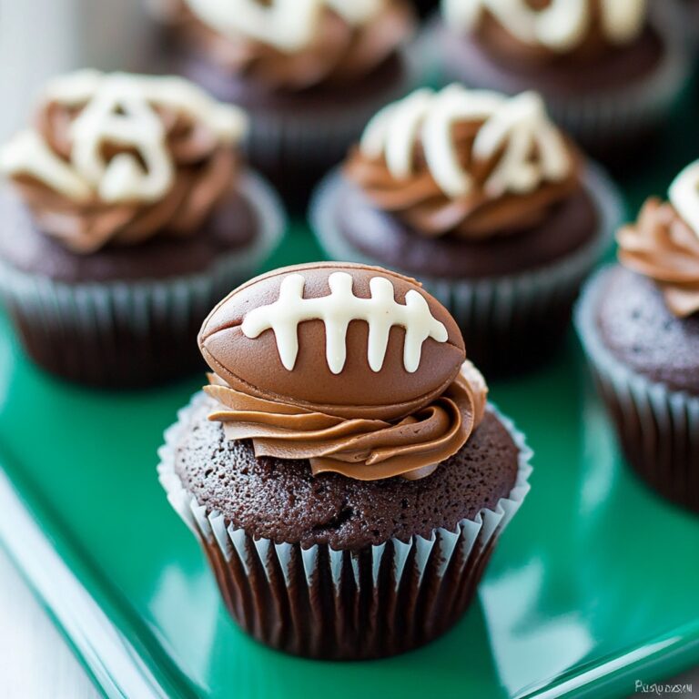 Easy Football Cupcakes Recipe