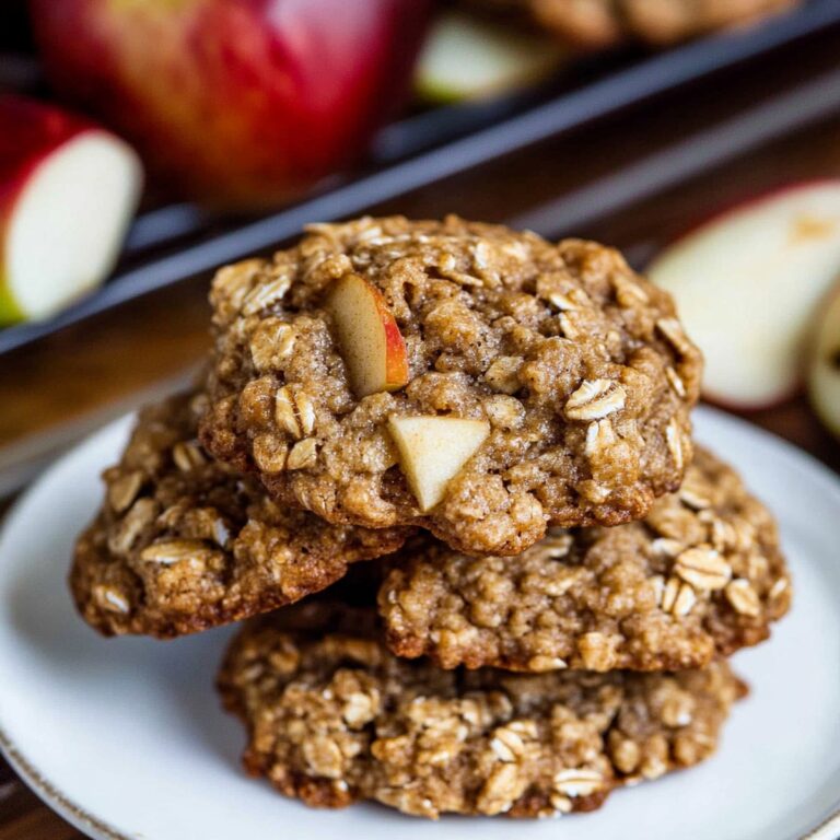 Chewy Apple Oatmeal Cookies Recipe