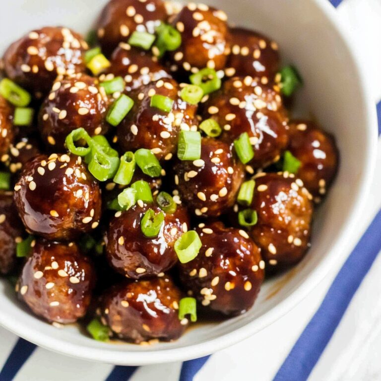 Saucy Asian Crockpot Meatballs Recipe