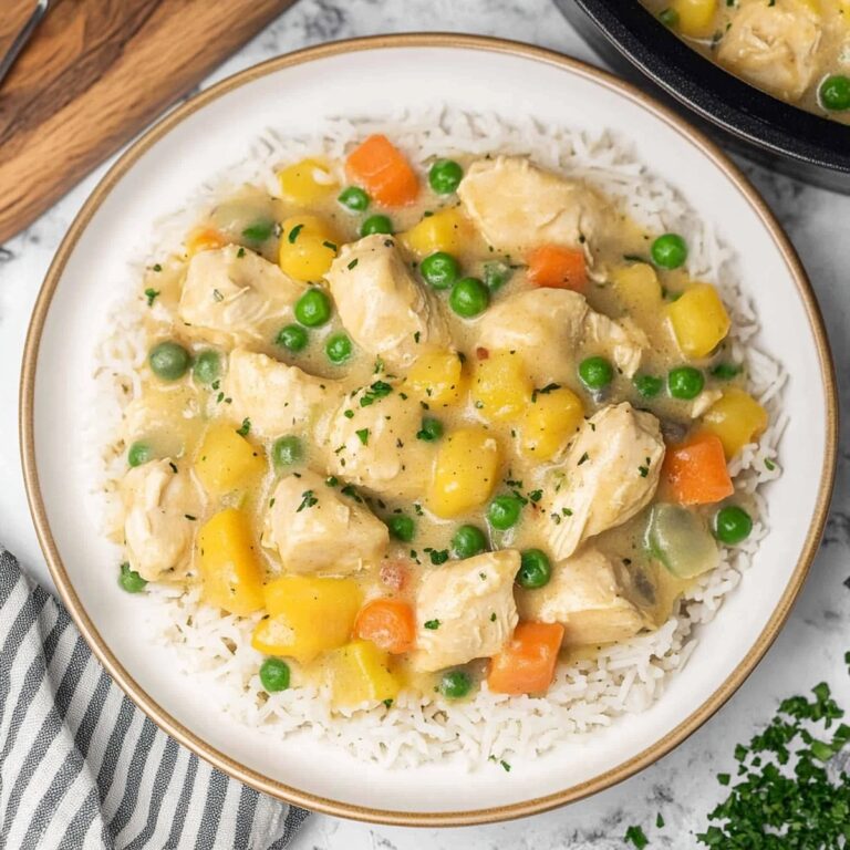 Hearty Crustless Chicken Pot Pie Recipe