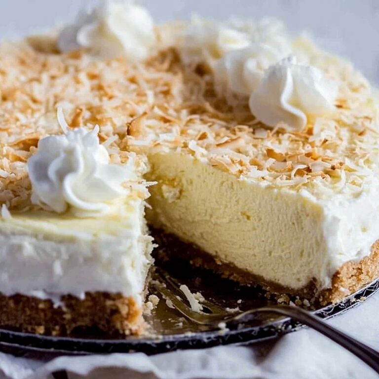 Silky Coconut Cream Cheesecake Recipe