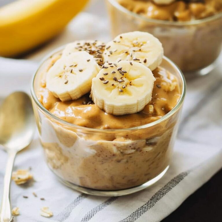 Peanut Butter Banana Overnight Oats Recipe