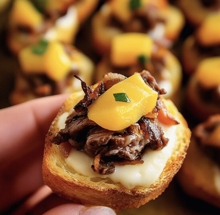 Crispy Italian Beef Crostini Recipe