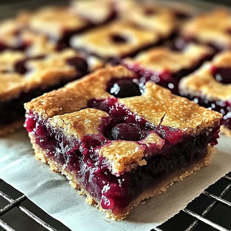 Luscious Cherry Pie Bars Recipe