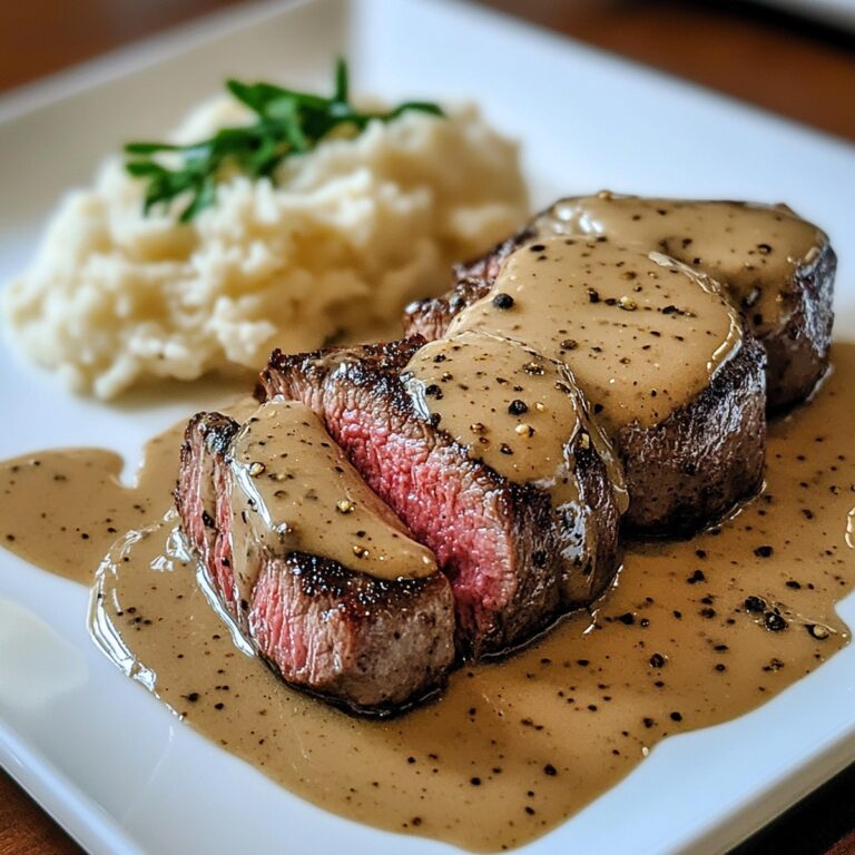 Filet Mignon With Peppercorn Sauce Recipe