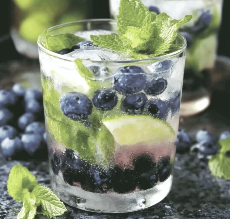 Sparkling Blueberry Mojitos Recipe