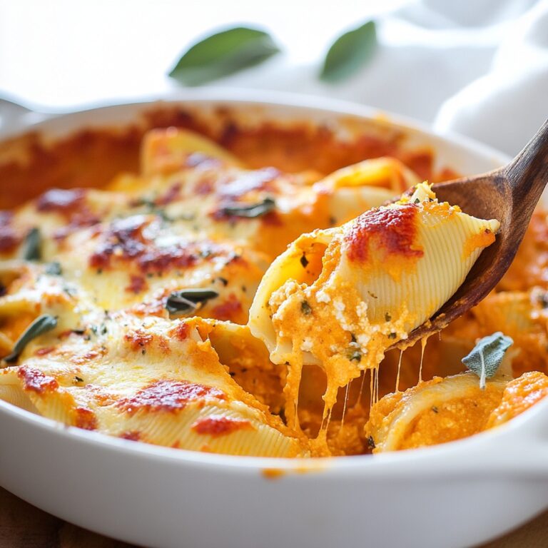 Silky Pumpkin Ricotta Stuffed Shells Recipe