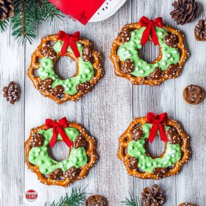 Festive Pretzel Wreaths Recipe