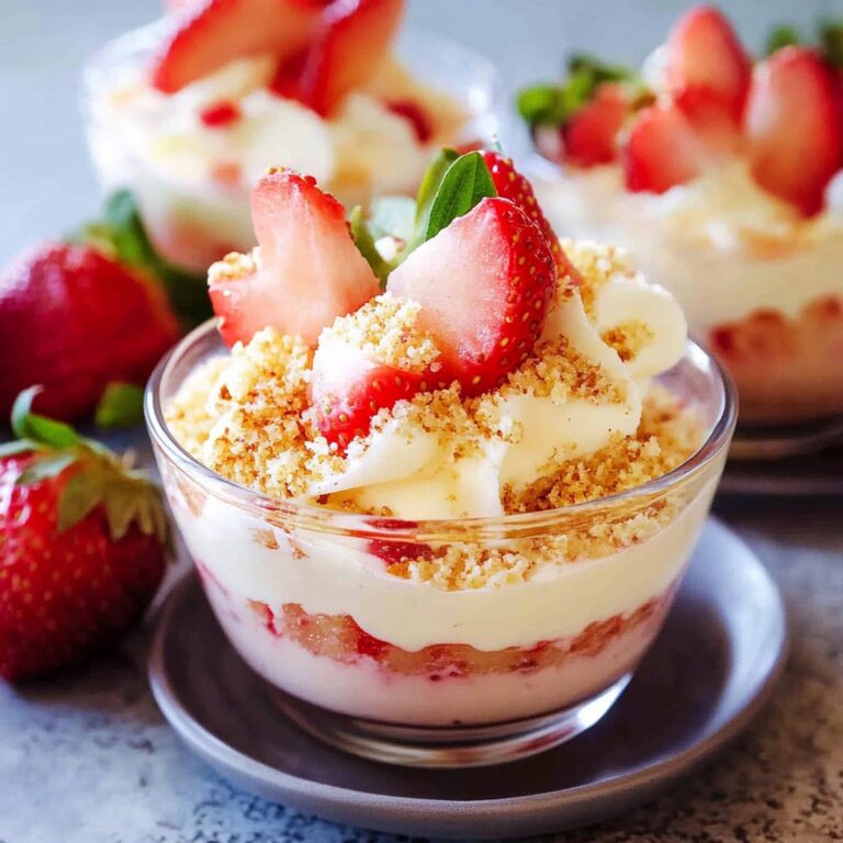 Strawberry Shortcake Pudding Cups Recipe