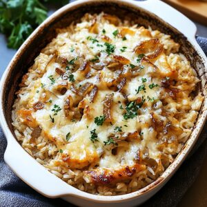 Savory French Onion Chicken Rice Recipe