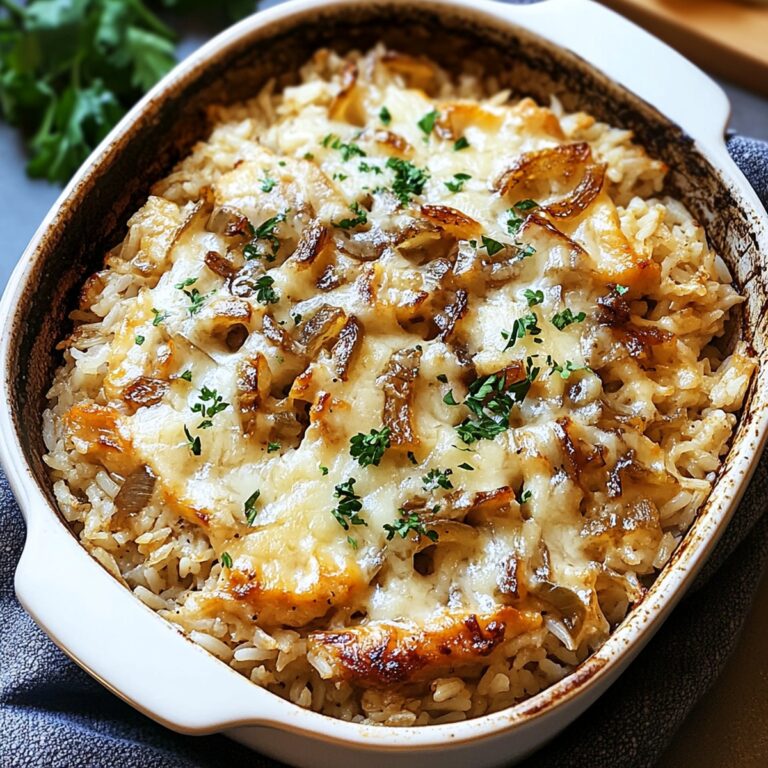 Savory French Onion Chicken Rice Recipe