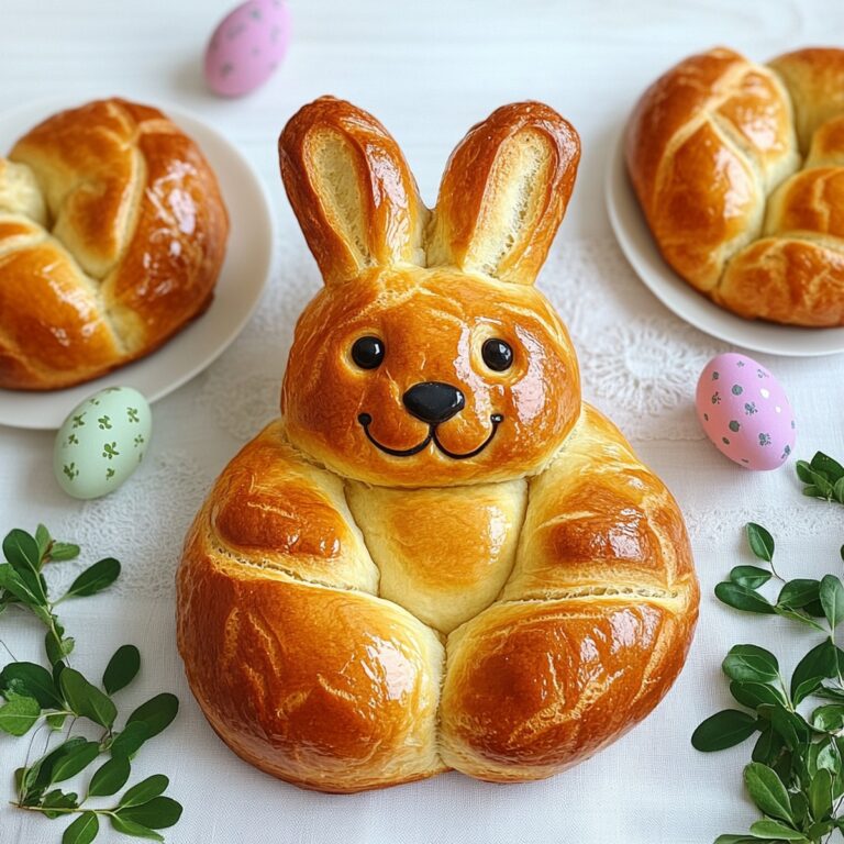 Festive Greek Easter Bunny Bread Recipe