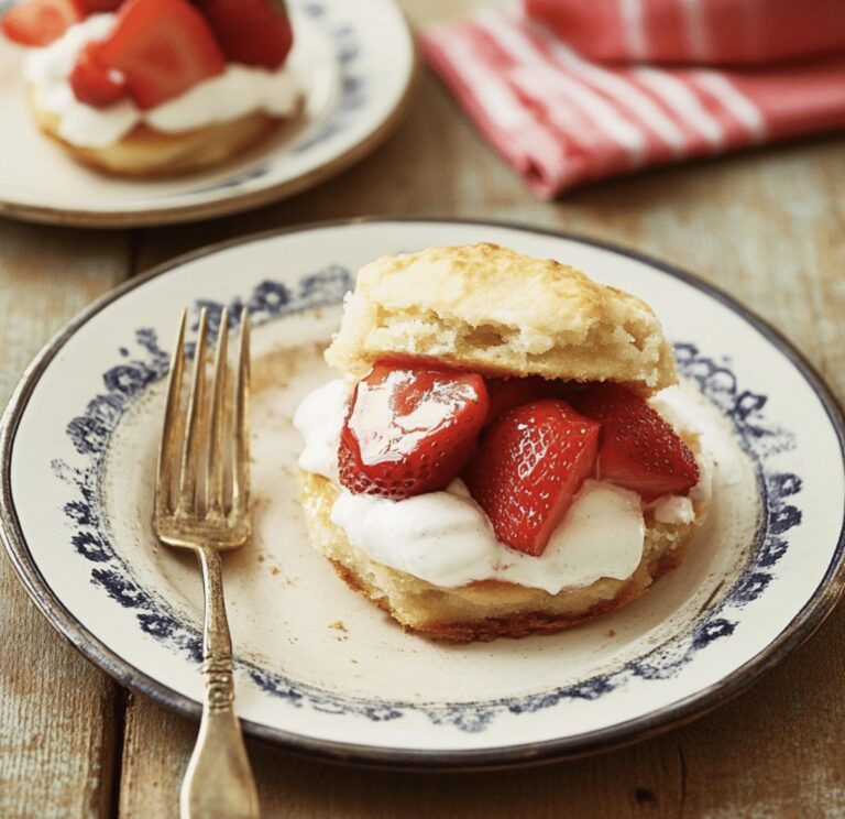 Brandied Strawberry Shortcakes With Malted Whipped Cream Recipe