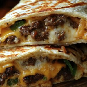 Grilled Cheeseburger Wraps Recipe