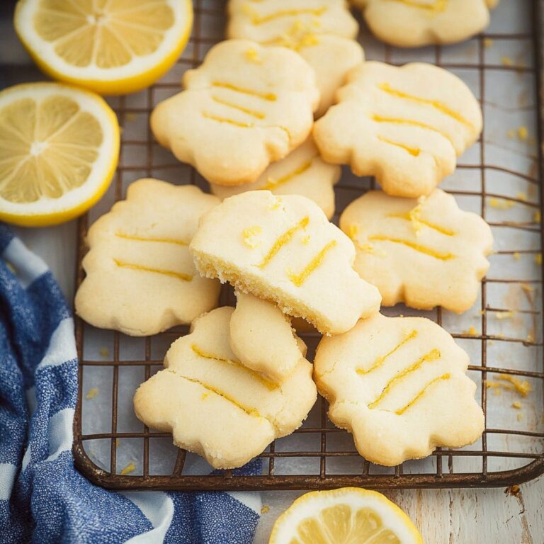 Tangy Lemon Shortbread Cookies Recipe