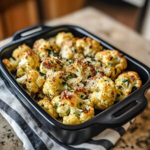 Garlic-Parmesan Roasted Cauliflower Recipe