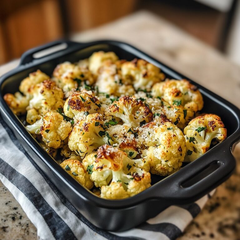 Garlic-Parmesan Roasted Cauliflower Recipe