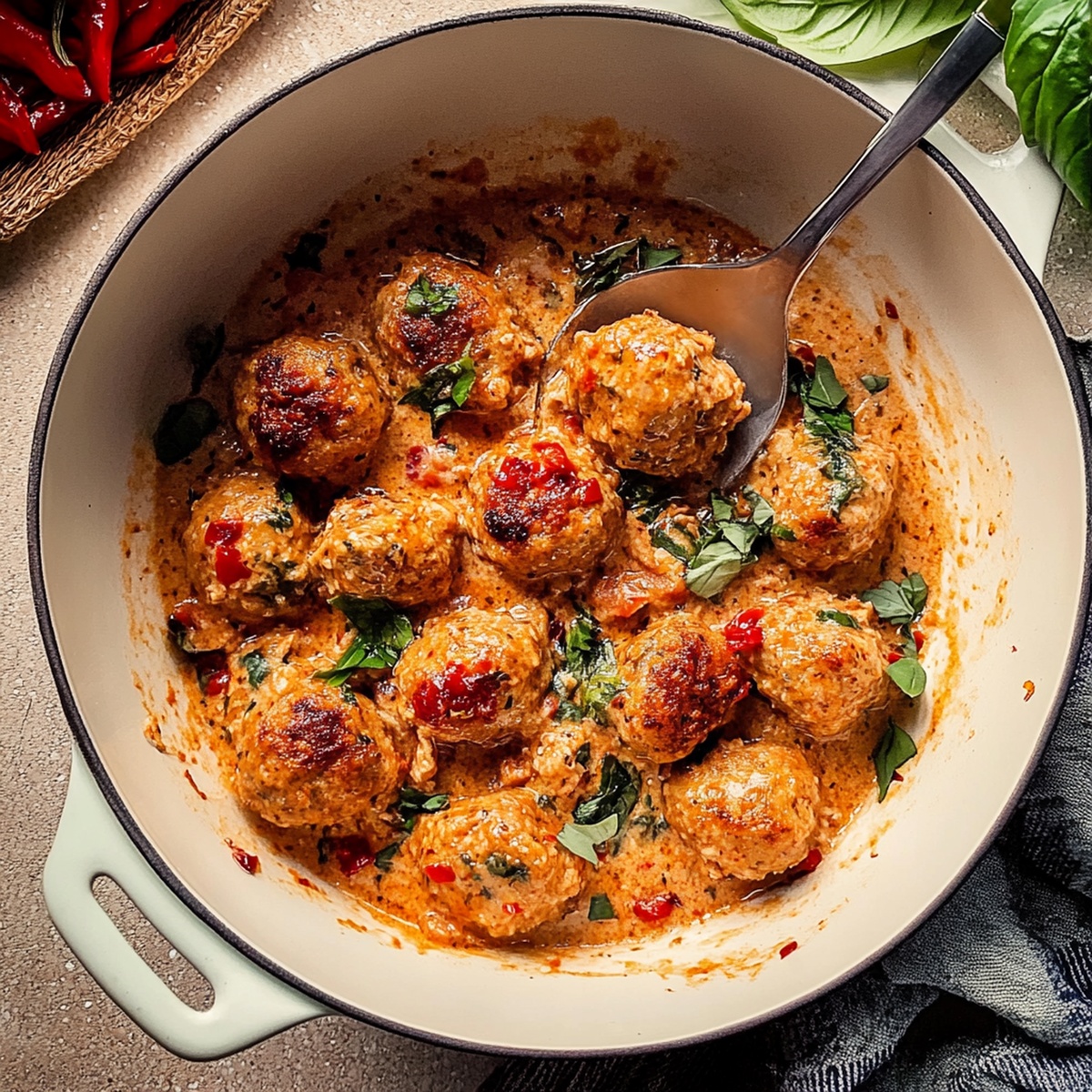 Romantic Marry Me Chicken Meatballs Recipe