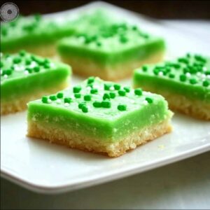 Festive St. Patricks Day Sugar Cookie Bars Recipe