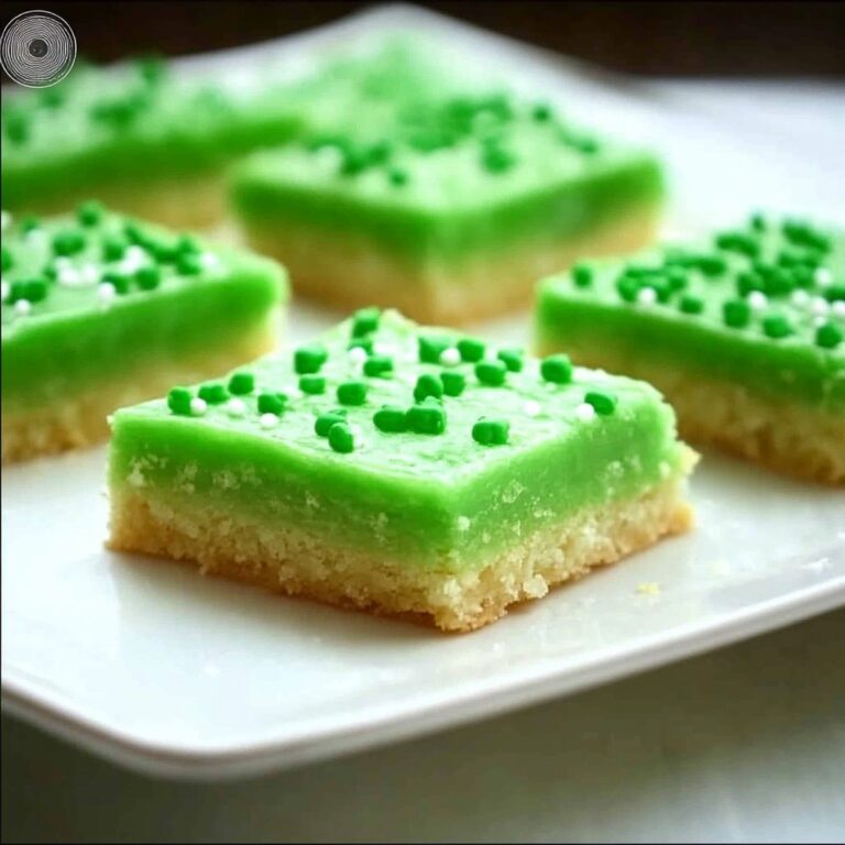 Festive St. Patricks Day Sugar Cookie Bars Recipe