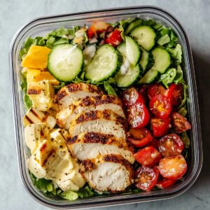Easy Cobb Salad Meal Prep Recipe