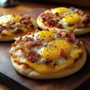 English Muffin Breakfast Pizza Recipe