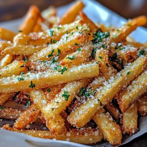 Crispy Baked Parmesan Garlic Fries Recipe