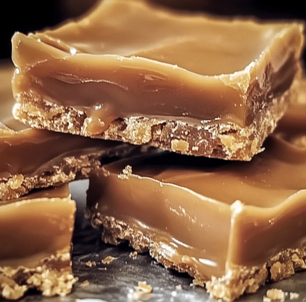 Gooey Butterfinger Caramel Candy Bars Recipe
