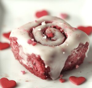 Red Velvet Valentines Cinnamon Rools Recipe