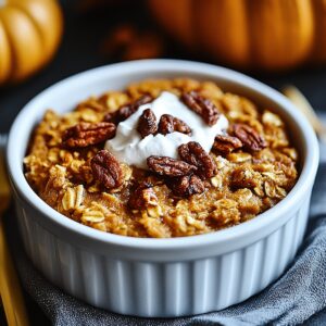 Cozy Pumpkin Baked Oatmeal Recipe